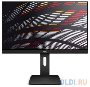 Монитор 24 AOC X24P1 black IPS, 1920x1200, 4ms, 300 cd/m2, 1000:1 (DCR 50M:1), D-sub, DVI, HDMI, DP, usbhub, 2.5wx2, headph. out, HAS, pivot, ves