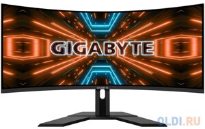 Монитор 34 GigaByte G34WQC черный VA 3440x1440 350 cd/m^2 1 ms HDMI DisplayPort Аудио