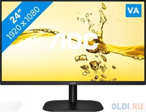 Монитор AOC 23.8 value line 24B2xhm2/01 черный VA LED 16:9 HDMI матовая 250cd 178гр/178гр 1920x1080 75hz VGA FHD 2.7кг