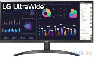 Монитор LG 29 UltraWide 29WQ500-B черный IPS LED 21:9 HDMI матовая 1000:1 250cd 178гр/178гр 2560x1080 100Hz FreeSync DP FHD 4.5кг