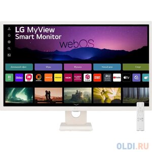 Монитор LG 31.5 myview 32SR50F-W белый IPS LED 16:9 HDMI M/M матовая 250cd 178гр/178гр 1920x1080 60hz FHD USB 6.6кг