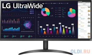 Монитор LG 34 UltraWide 34WQ500-B черный IPS LED 21:9 (Ultrawide) HDMI матовая 1000:1 400cd 178гр/178гр 2560x1080 100Hz FreeSync DP FHD 6.9кг