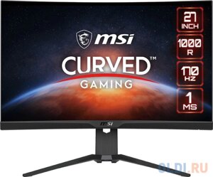 Монитор MSI 27 G272CQP черный VA LED 1ms 16:9 HDMI матовая HAS 300cd 178гр/178гр 2560x1440 170Hz FreeSync Premium DP 2K 6.01кг