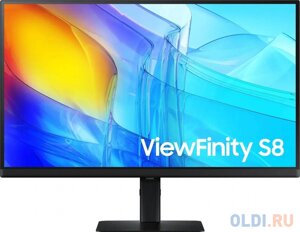 Монитор samsung 27 viewfinity S8 S27D800eaixci черный IPS LED 5ms 16:9 HDMI M/M матовая HAS piv 1000:1 350cd 178гр/178гр 3840x2160 60hz DP 4K US