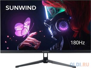 Монитор SunWind 24.5 SM-25FI401 черный IPS LED 3ms 16:9 HDMI матовая 250cd 178гр/178гр 1920x1080 180Hz G-Sync FreeSync DP FHD 3.3кг