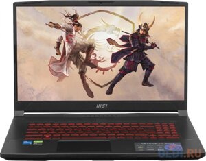 MSI katana 17 GF76 B12UCR-821XRU intel core i5 12450H 2000mhz/17.3/1920x1080/16GB/512GB SSD/nvidia geforce RTX 3050 4GB/wi-fi/bluetooth/без ос (