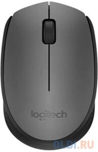 Мышь беспроводная Logitech M170 серый USB + радиоканал