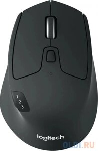 Мышь беспроводная Logitech M720 Triathlon (1000dpi, Bluetooth, 2.4 GHz/USB-ресивер (Logitech Unifying), 8 кнопок, 1 батарея типа AA) (арт. 910-004794