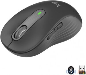 Мышь беспроводная Logitech Wireless Mouse Signature M650 L графитовый USB + Bluetooth