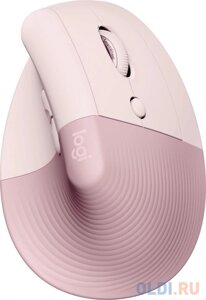 Мышь Logitech Lift розовый оптическая 4000dpi беспров. BT/Radio USB 5but (910-006487)