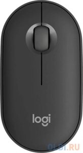 Мышь Logitech Pebble M350S графитовый оптическая (1000dpi) silent беспроводная BT/Radio USB (2but)