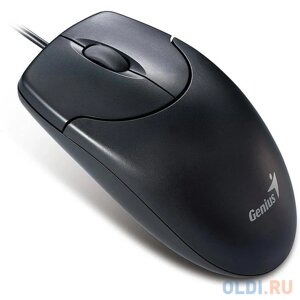 Мышь проводная Genius NetScroll 120 V2, оптическая, разрешение 1000 DPI, кабель 1.5 м, для правой/левой руки. Цвет: черный