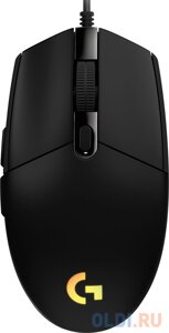 Мышь проводная Logitech G102 LIGHTSYNC чёрный USB 910-005808