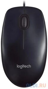 Мышь проводная Logitech M90, 1000dpi, USB Черный 910-001795