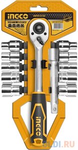 Набор головок 1/2 с трещоткой 12шт INGCO HKTS12122