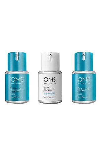 Набор «Интенсивное обновление» с коллагеном для чувствительной кожи QMS MEDICOSMETICS