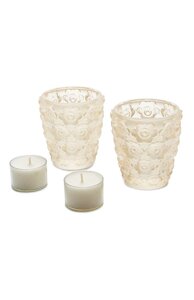 Набор из 2-х подсвечников Anemones gold luster Lalique