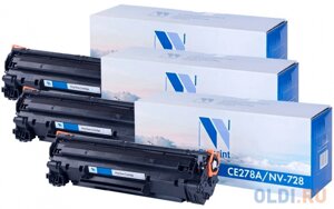 Набор картриджей NV-Print NV-CE278A/728-SET3 6300стр Черный