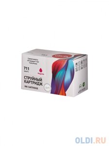 Набор струйных картриджей Sakura CZ135A (711 Magenta 3-pack) для HP Designjet T120/T520 ePrinter, водорастворимый тип чернил, пурпурный, 26 мл. (3шт)