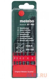 Набор сверл Metabo 627160000 6шт