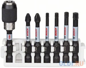 Набор ударных бит Bosch Impact Control PH2, PZ2, T15, T20, T25, T30 +держатель 2608522327 , шт