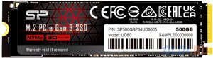 Накопитель SSD silicon power PCI-E 3.0 500gb SP500GBP34UD8005 UD80 M. 2 2280