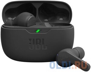 Наушники беспроводные JBL wave beam TWS черный (TWS, IP54/IPX2, 8 мм, 500 мaч, jblwbeamblk)