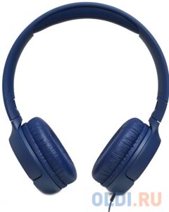 Наушники JBL JBLT500BLU синий Проводные / Накладные с микрофоном / Синий / 20 Гц - 20 кГц / 100 дБ / Одностороннее / Mini-jack / 3.5 мм