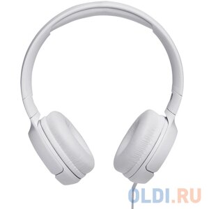 Наушники JBL JBLT500WHT белый Проводные / Накладные с микрофоном / Белый / 20 Гц - 20 кГц / 100 дБ / MiniJack 3.5