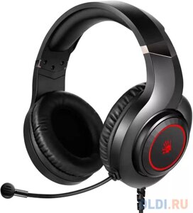 Наушники с микрофоном A4Tech Bloody G220S черный 2м мониторные USB оголовье (G220S USB/ BLACK)