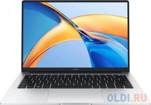 Ноутбук 14 IPS FHD HONOR magicbook X14 silver (ryzen 5 7640HS/16gb/512gb SSD/VGA int/noos) (5301AKAX)