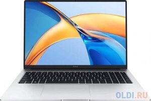 Ноутбук 16 IPS FHD HONOR magicbook X16 silver (ryzen 5 7640HS/16gb/512gb SSD/VGA int/noos) (5301AJYF)