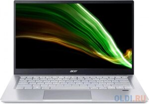 Ноутбук acer swift 3 SF314-43 ryzen 7 5700U 16gb SSD512gb AMD radeon 14 IPS FHD (1920x1080) noos silver wifi BT cam (NX. AB1er. 011)