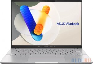 Ноутбук asus vivobook S14 OLED M5406WA-QD127 ryzen AI 9 365 24gb SSD1tb AMD radeon 880M 14 OLED WUXGA (1920x1200) noos silver wifi BT cam (90NB1