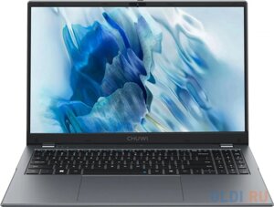 Ноутбук CHUWI GemiBook plus 15.6, IPS, Intel N100 0.8ГГц, 4-ядерный, 8ГБ LPDDR5, 256ГБ SSD, Intel UHD Graphics , Windows 11 Home, серый [17462