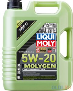 НС-синтетическое моторное масло LiquiMoly Molygen New Generation 5W20 5 л 8540
