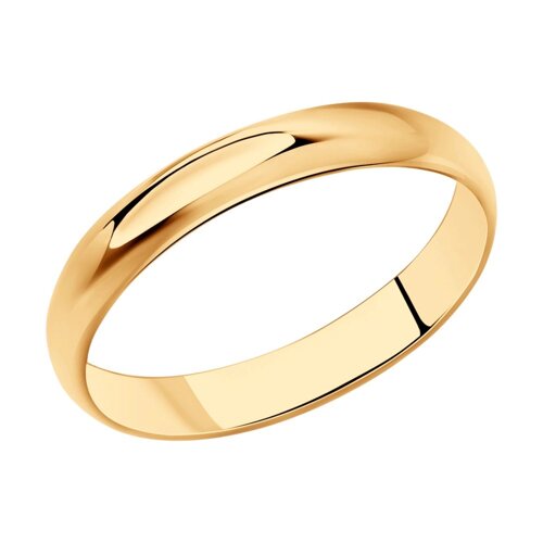 Обручальное кольцо их золочёного серебра SOKOLOV