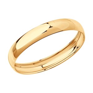 Обручальное кольцо SOKOLOV из золота, 375 проба, 4 мм