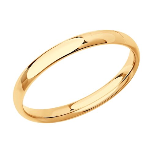 Обручальное кольцо SOKOLOV из золота, comfort fit, 2,5 мм