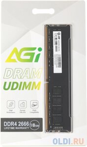 Оперативная память для компьютера AGI AGI266616UD138 DIMM 16gb DDR4 2666 mhz AGI266616UD138