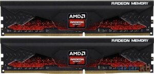 Оперативная память для компьютера AMD R9 Gamers Series Black DIMM 64Gb DDR4 3200 MHz R9S464G3206U2K