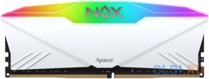 Оперативная память для компьютера Apacer NOX RGB White Gaming Memory DIMM 16Gb DDR4 3200 MHz AH4U16G32C28YNWAA-1