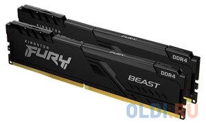 Оперативная память для компьютера Kingston FURY Beast Black DIMM 32Gb DDR4 3733 MHz KF437C19BB1K2/32