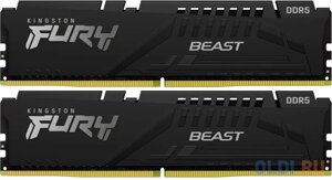 Оперативная память для компьютера Kingston Fury Beast Black DIMM 32Gb DDR5 6000 MHz KF560C36BBEK2-32