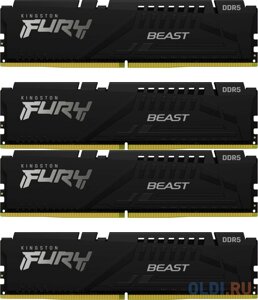 Оперативная память для компьютера Kingston Fury Beast DIMM 64Gb DDR5 6000 MHz KF560C40BBK4-64