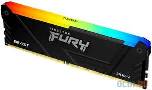 Оперативная память для компьютера Kingston Fury Beast RGB DIMM 16Gb DDR4 3733 MHz KF437C19BB12A/16
