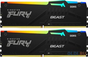 Оперативная память для компьютера Kingston Fury Beast RGB DIMM 32Gb DDR5 6000 MHz KF560C36BBE2AK2-32