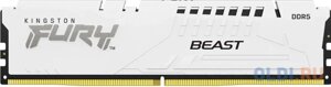 Оперативная память для компьютера Kingston Fury Beast White DIMM 16Gb DDR5 6000 MHz KF560C36BWE2-16