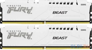 Оперативная память для компьютера Kingston Fury Beast White DIMM 32Gb DDR5 5200 MHz KF552C36BWEK2-32