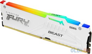 Оперативная память для компьютера Kingston Fury Beast White RGB DIMM 32Gb DDR5 6000 MHz KF560C36BWEA-32